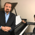 Screenshot of video chat 99 with George Marriner Maull and pianist Stephen Wu