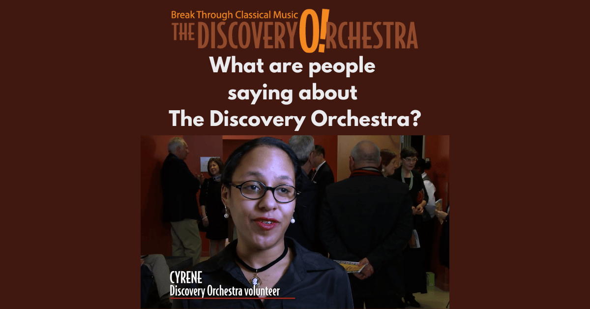 What are people saying about The Discovery Orchestra? Find out in the Maestro's Blog "Listeners Speak".