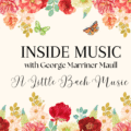 Image for our radio show Inside Music. This episode is entitled A Little Bach Music and has flowers all around with butterflies.