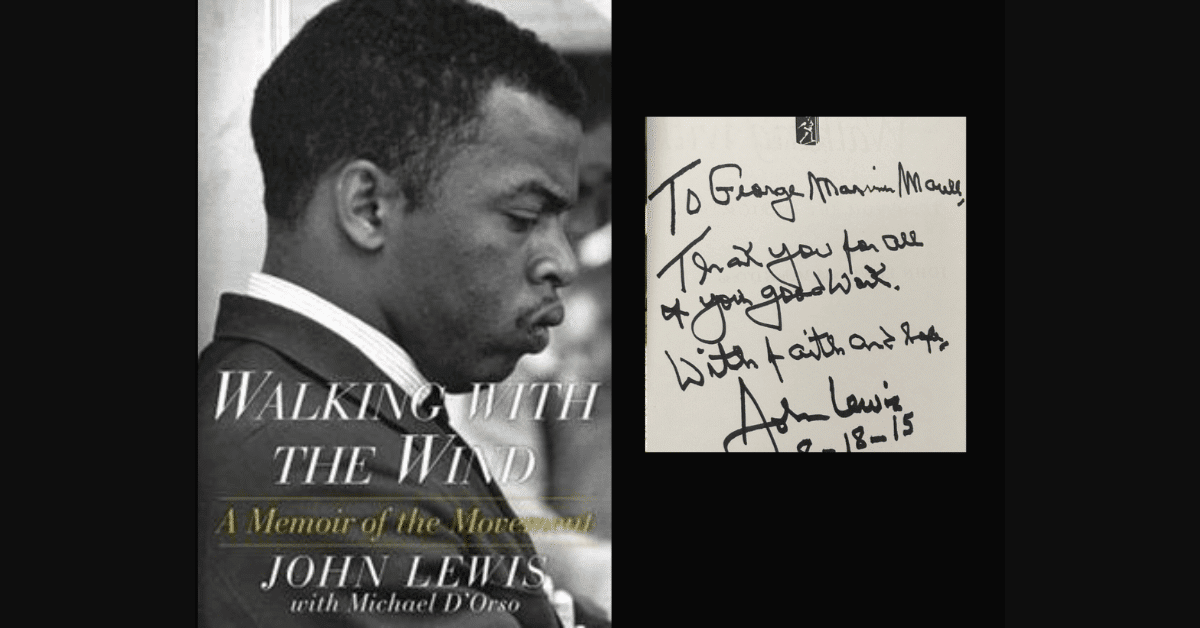 Blog about the time Maestro Maull met John Lewis.