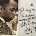 Signature of John Lewis in his book, Walking With The Wind: A Memoir of the Movement
