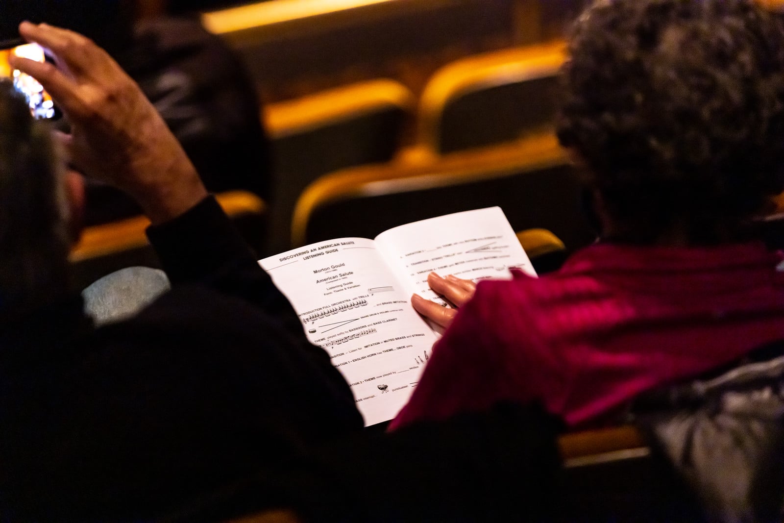 Audience Member with Listening Guide