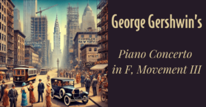 Image of vintage NYC for an upcoming event called Symphonic Masterworks exploring Gershwin's Piano Concert Movement III